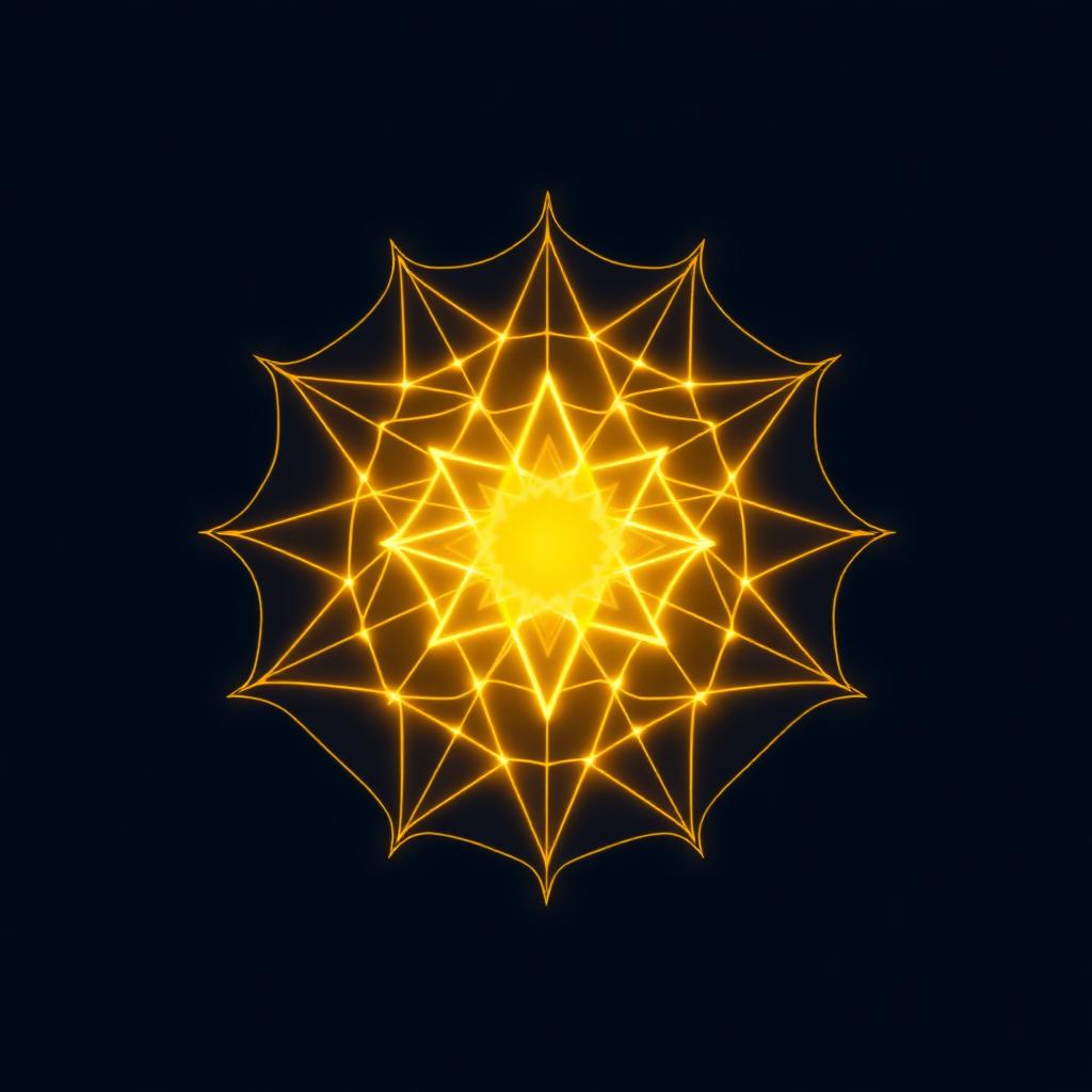Sacred geometry sigil for angel number 606